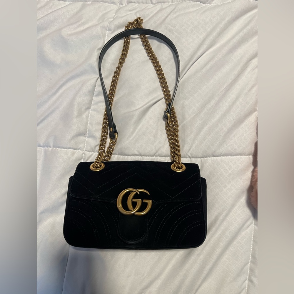 GUCCI Marmont Small Velvet bag
